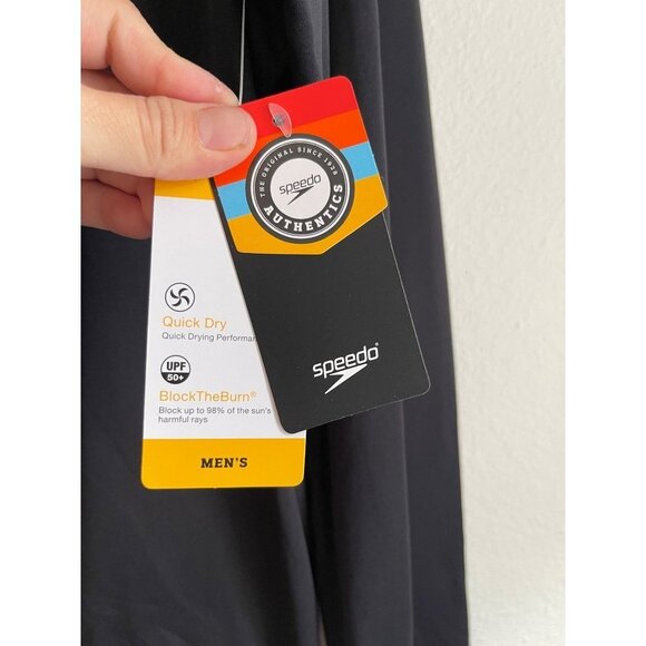 NWT Speedo Mans Long sleeve SPF quick dry top Size L - Picture 4 of 6